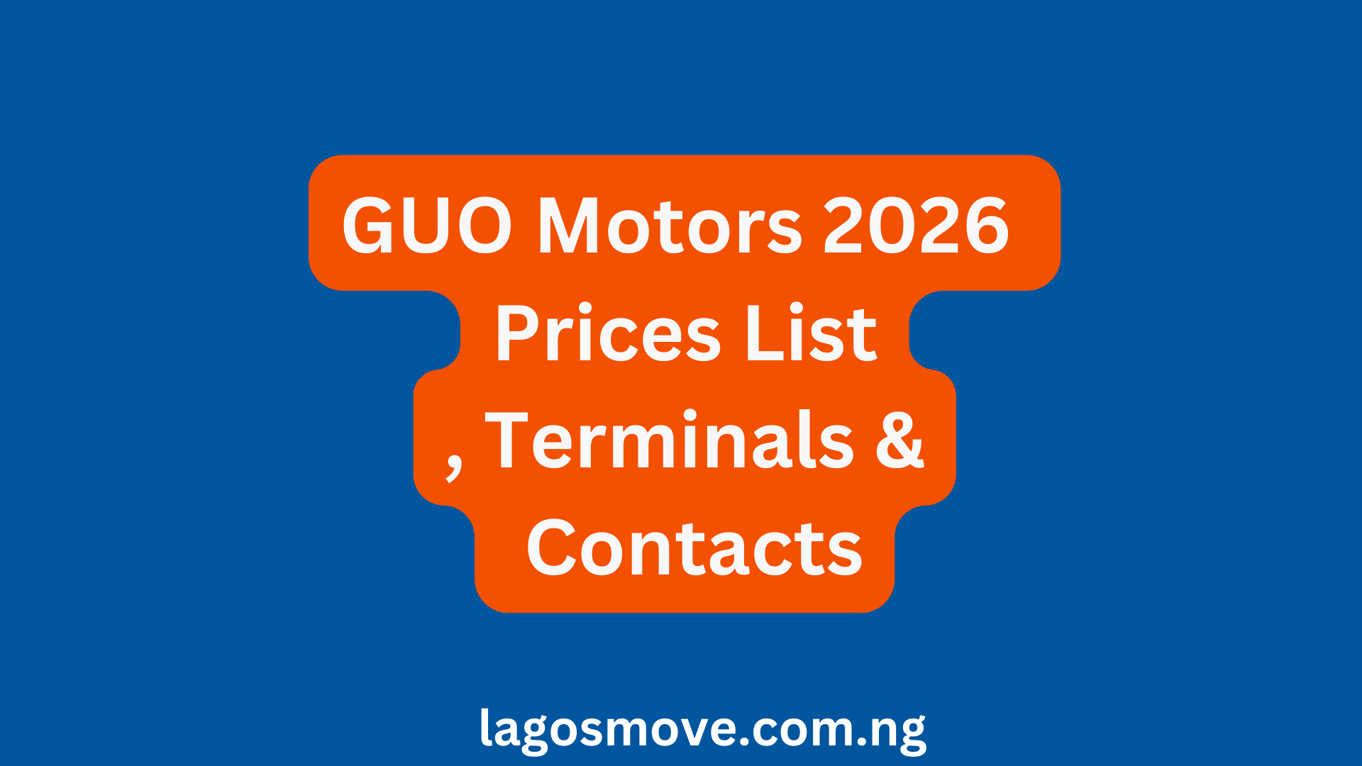 GUO Motors 2026 Prices List