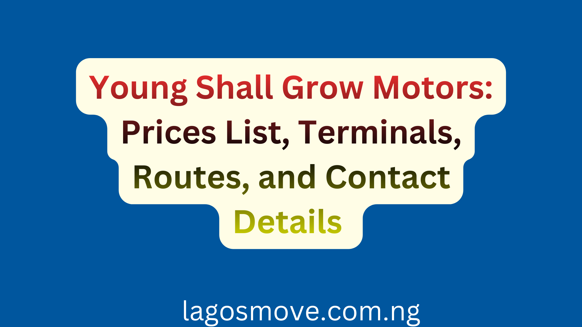 Young Shall Grow Motors