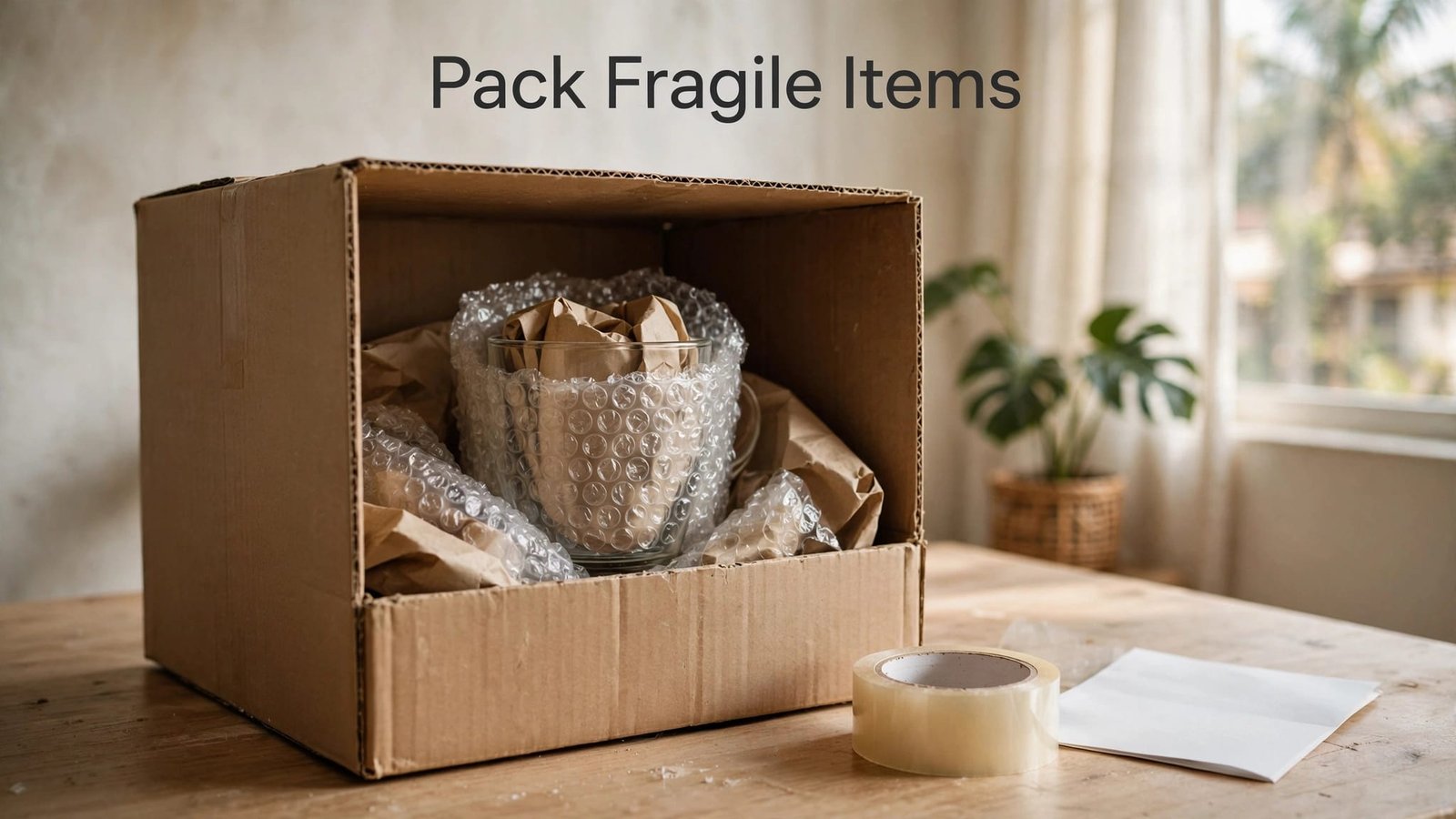 packing fragile items