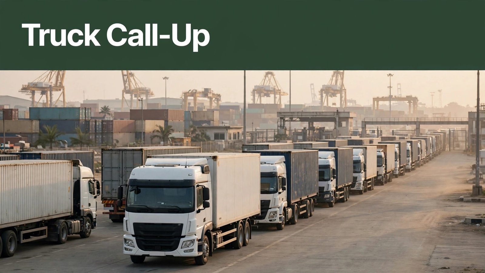 port truck call-up