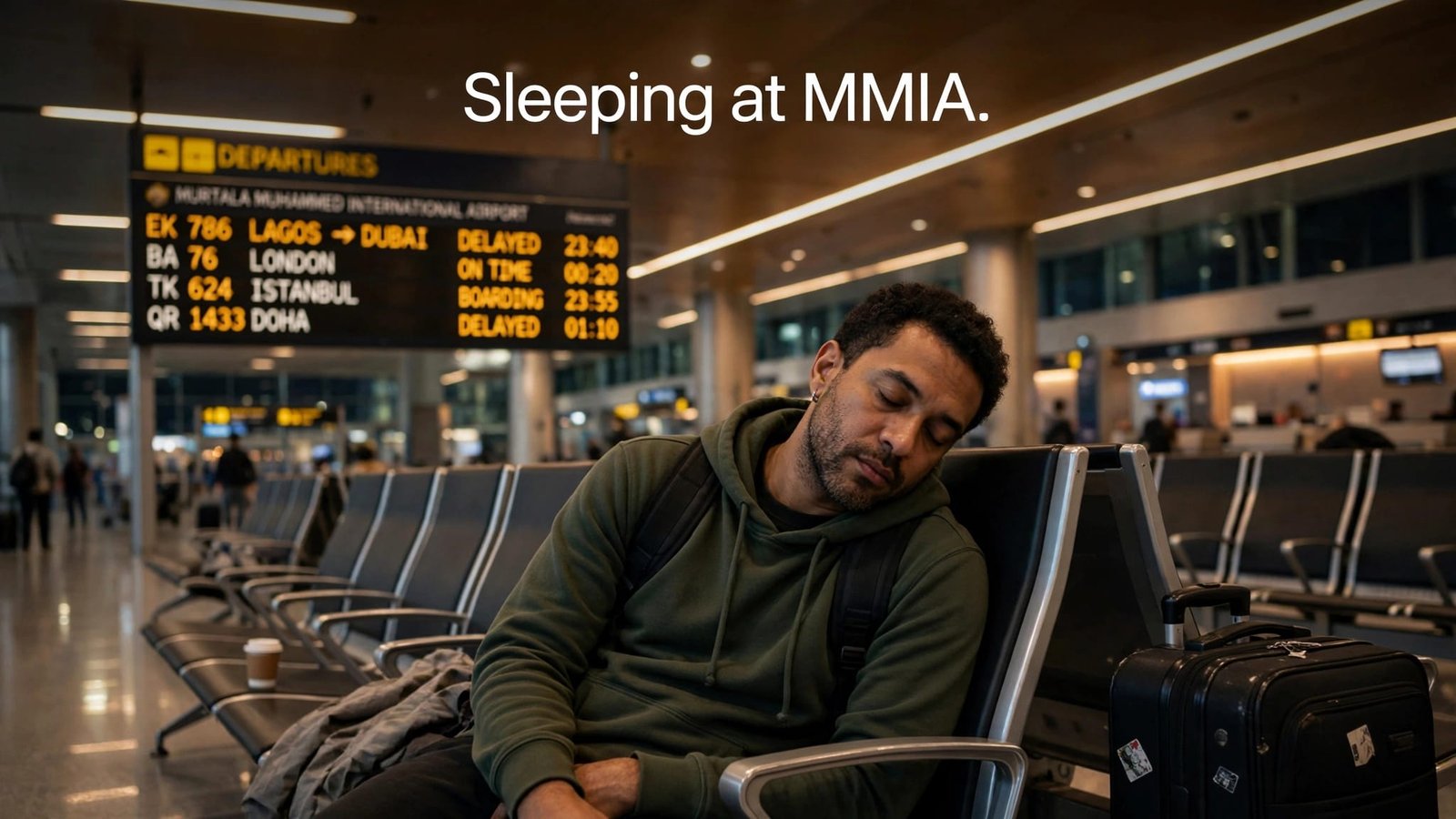 sleeping at MMIA overnight